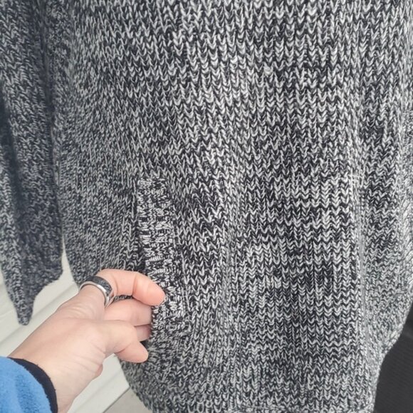 Style & Co. Button Neck Sweater | Style & Co Kangaroo Pocket Cowl Neck Sweater - Picture 3 of 13